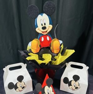 Mickey Mouse Party Supplies Set - Red, Yellow, Black